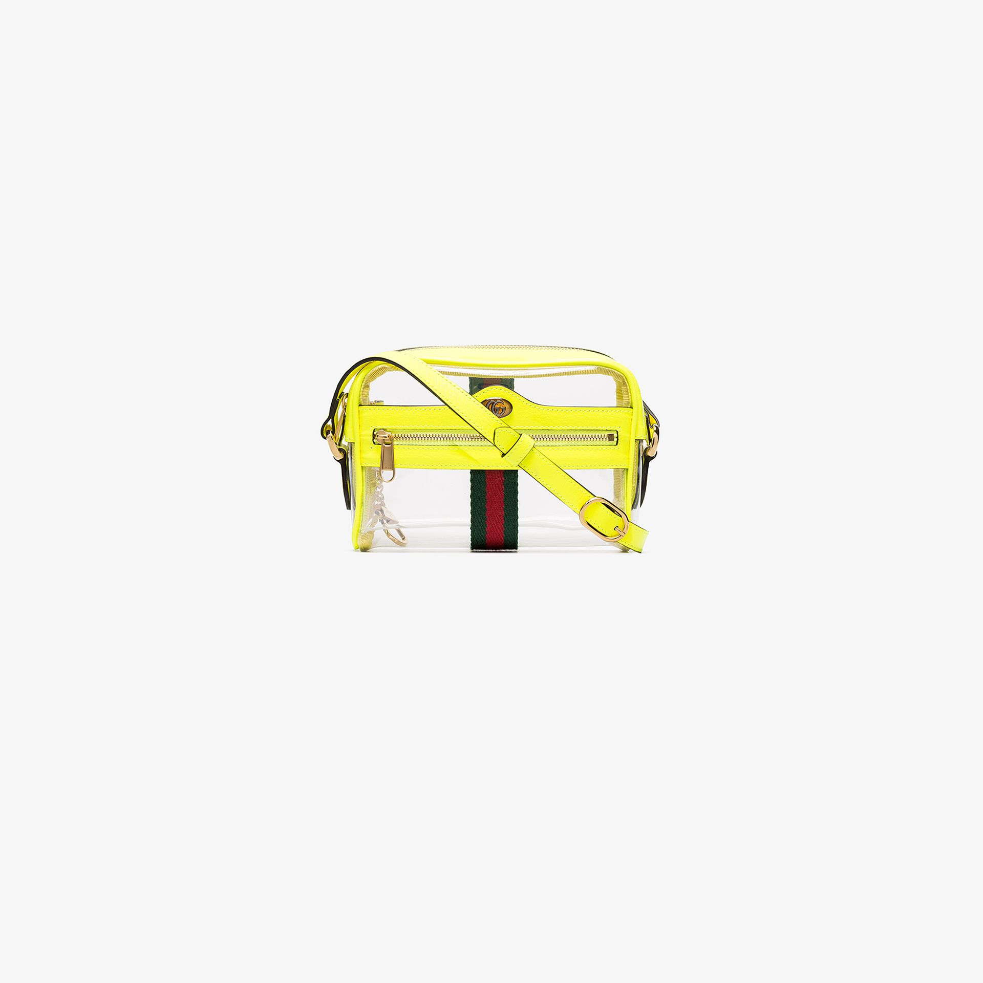 yellow transparent bag