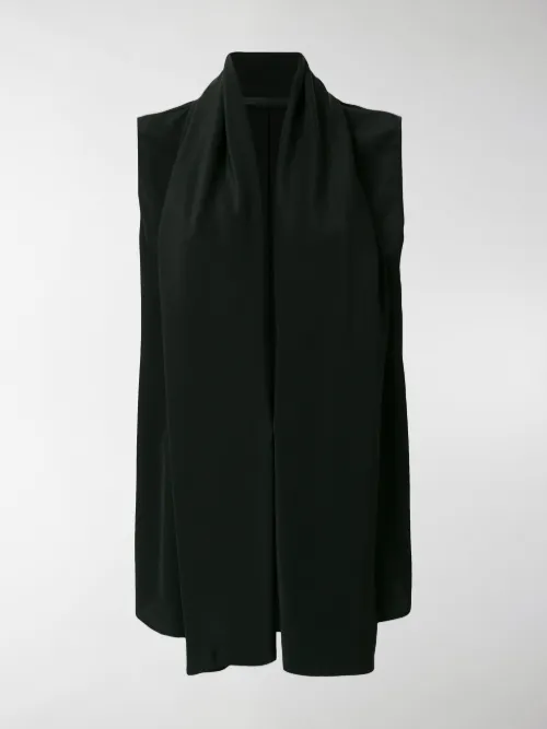 Haider Ackermann - Blusa drappeggiata senza maniche