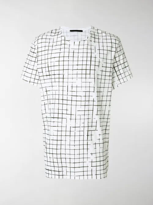 Haider Ackermann - T-shirt con motivo a quadri
