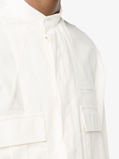 white overshirt