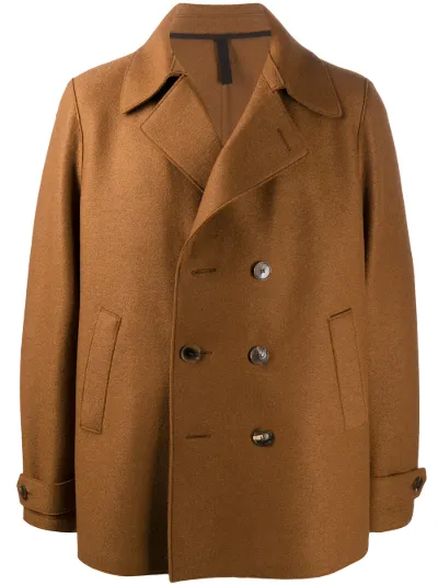 Double Ted Felt Pea Coat Harris Wharf London Eraldo Com Double Ted Felt Pea Coat Harris, Pea Coat Simple