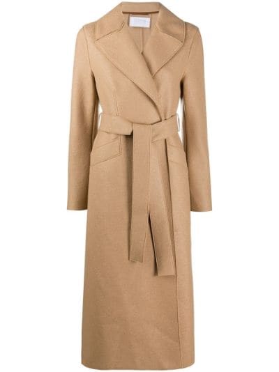 wrap-around virgin wool coat | Harris Wharf London | Eraldo.com