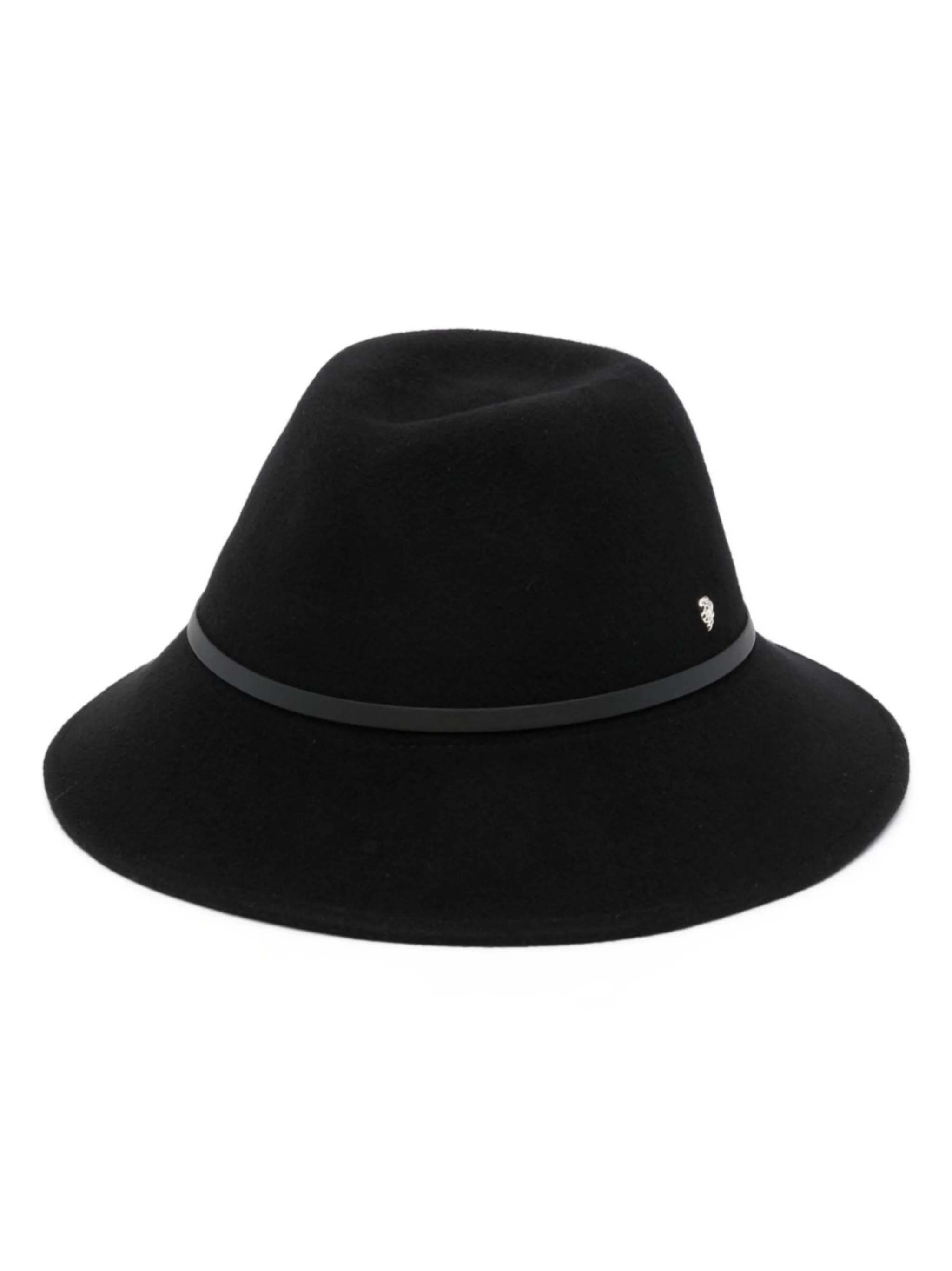 Helen Kaminski logoplaque felt fedora hat US