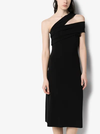 helmut lang one shoulder dress
