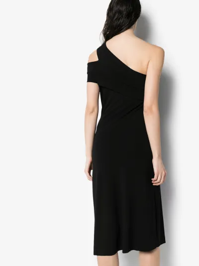 helmut lang one shoulder dress