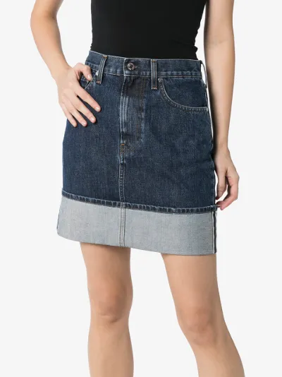 helmut lang denim skirt