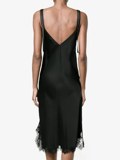 helmut lang lace slip dress