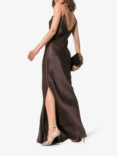 helmut lang satin dress