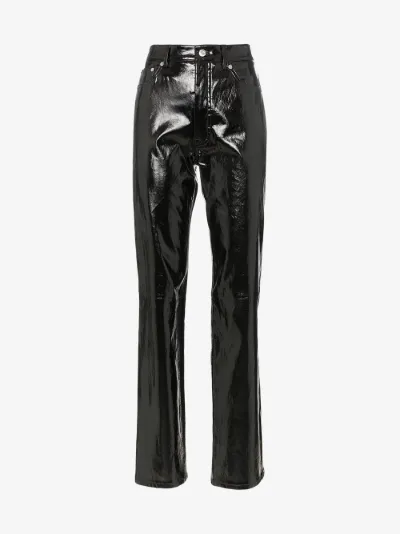 leather patent pants