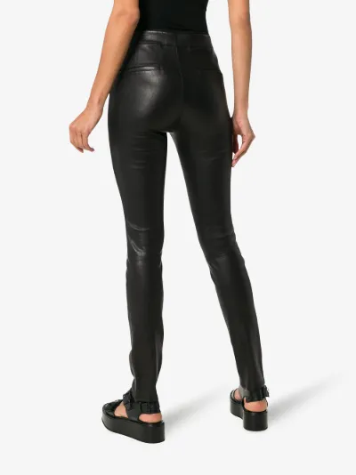 helmut lang stretch leather pants