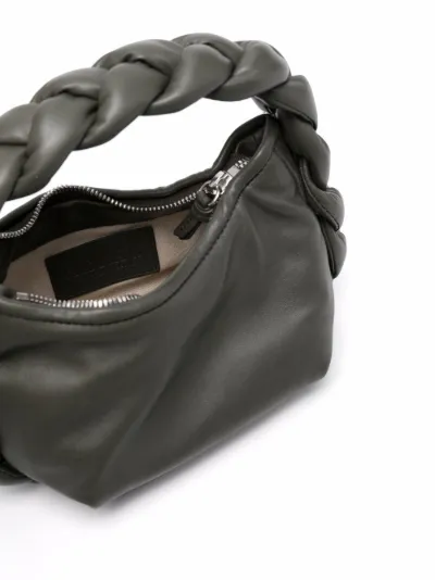 braided handle handbag