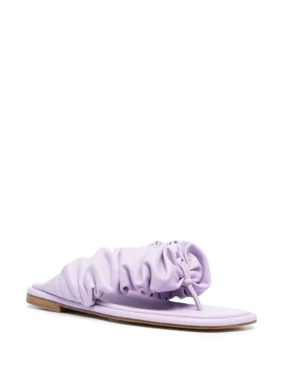 purple thong sandals