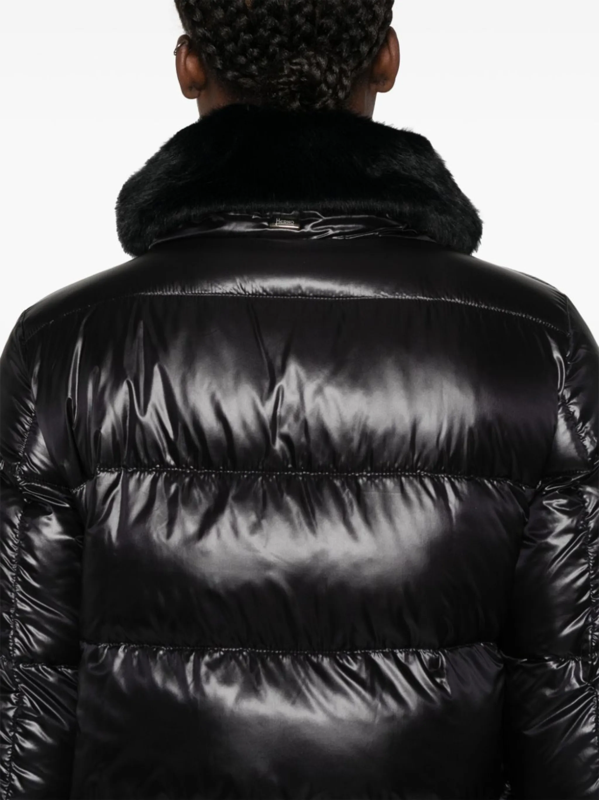 faux-fur collar puffer jacket | Herno | Eraldo.com PM