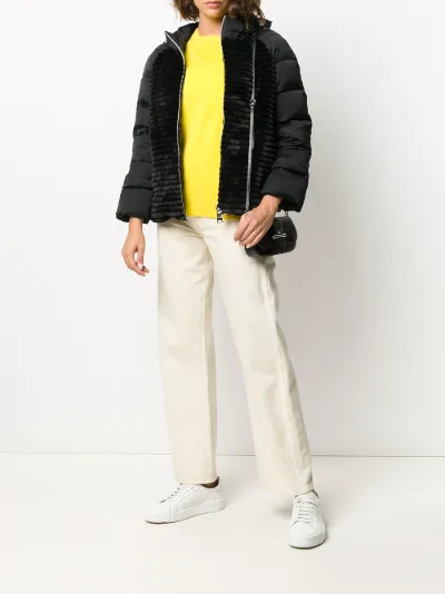 herno faux fur puffer jacket