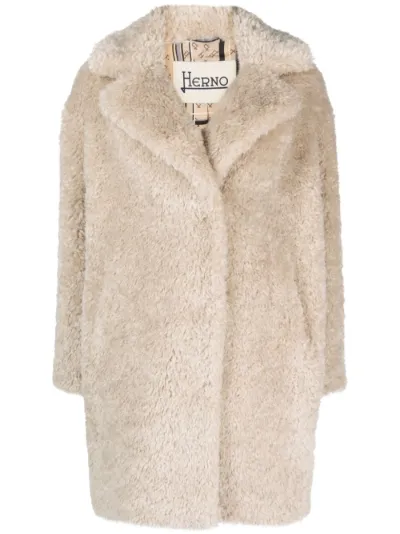 Herno single breasted on sale coat