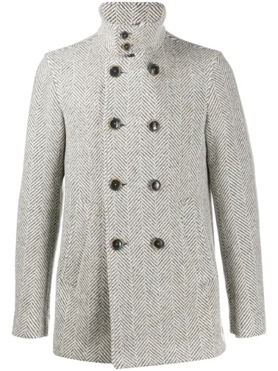herno herringbone overcoat