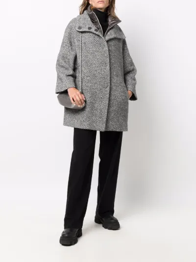 herno herringbone overcoat