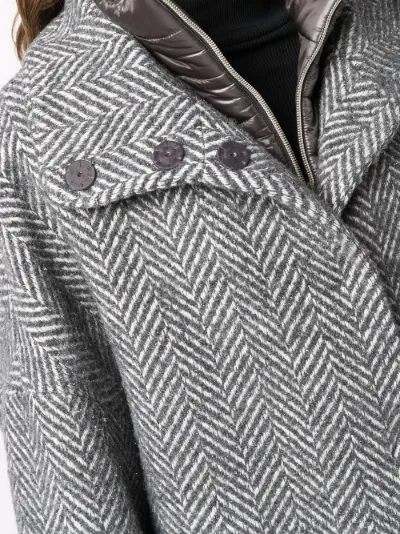 herno herringbone overcoat