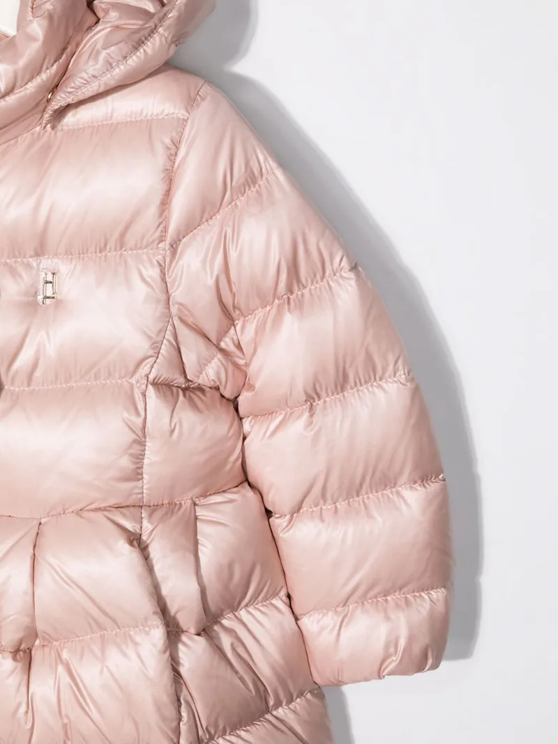 feather down hooded coat