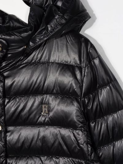 black feather down jacket