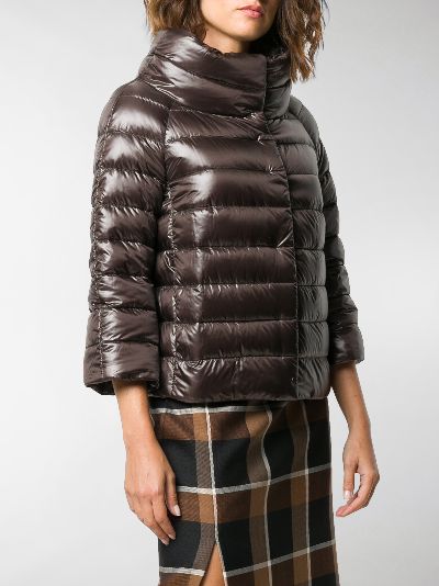 herno cropped down puffer jacket