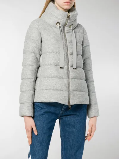 herno glow wool puffer coat