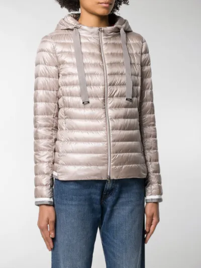 herno zipped padded jacket