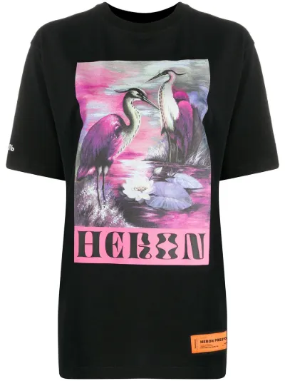 heron preston pink t shirt