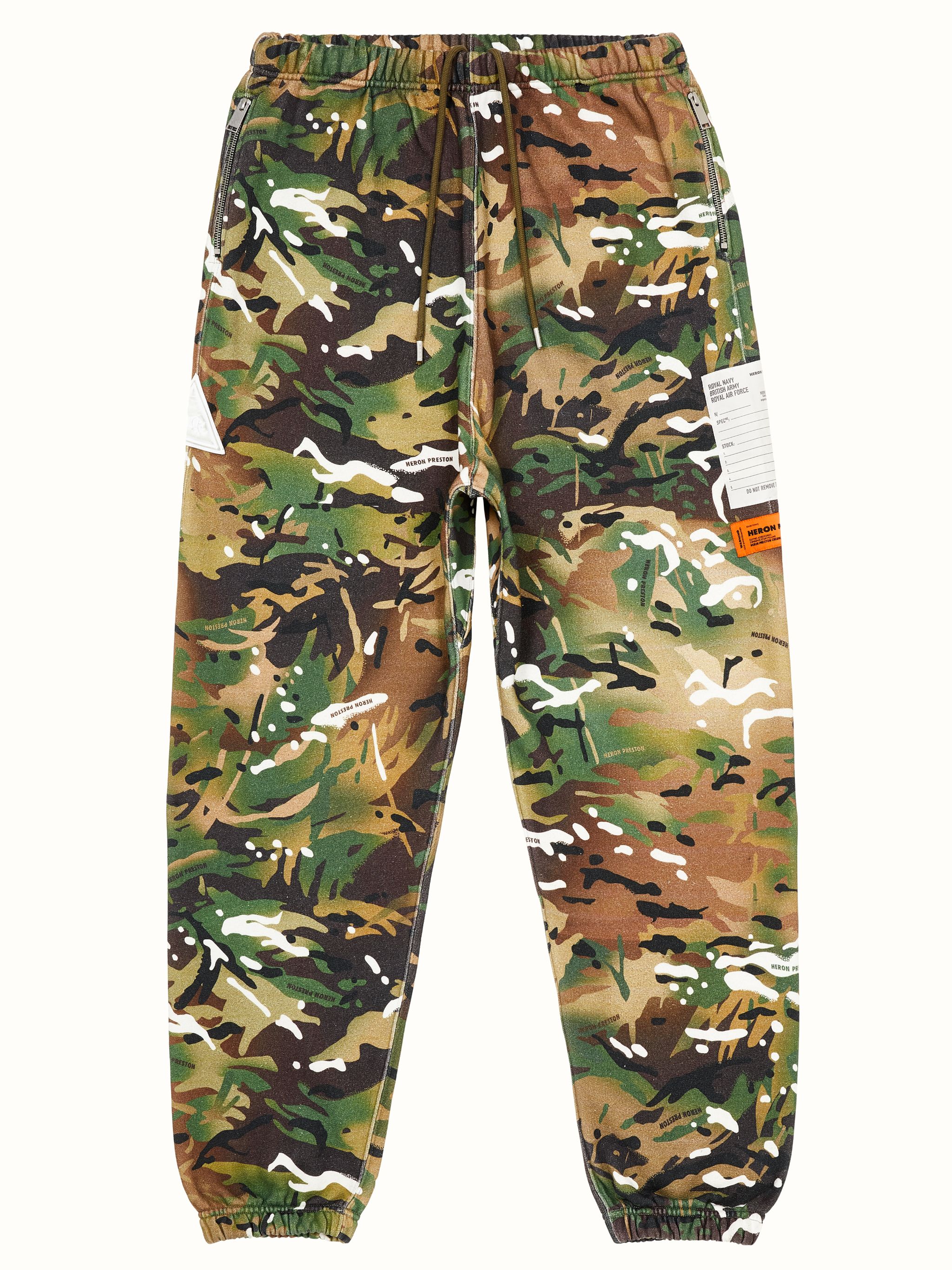 camouflageprint track trousers HERON PRESTON® Official Site