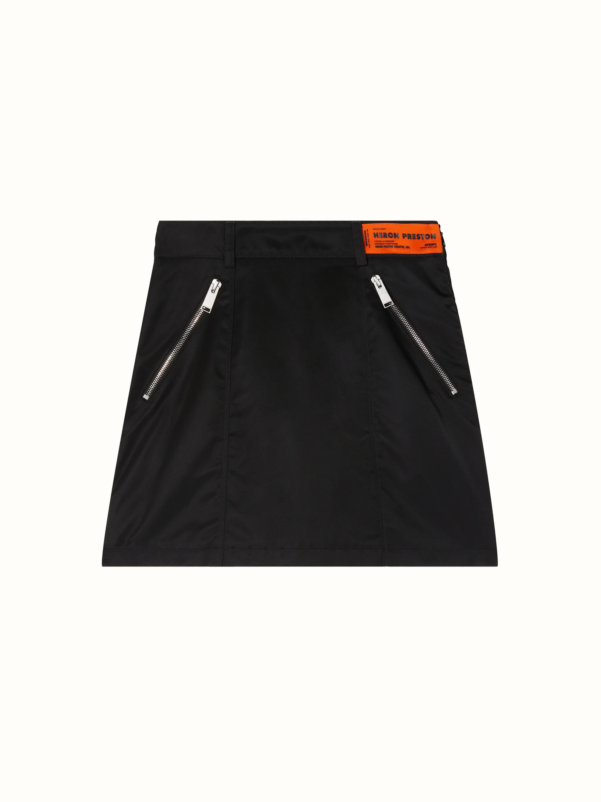EX-RAY NYL ZIP POCKETS SKIRT