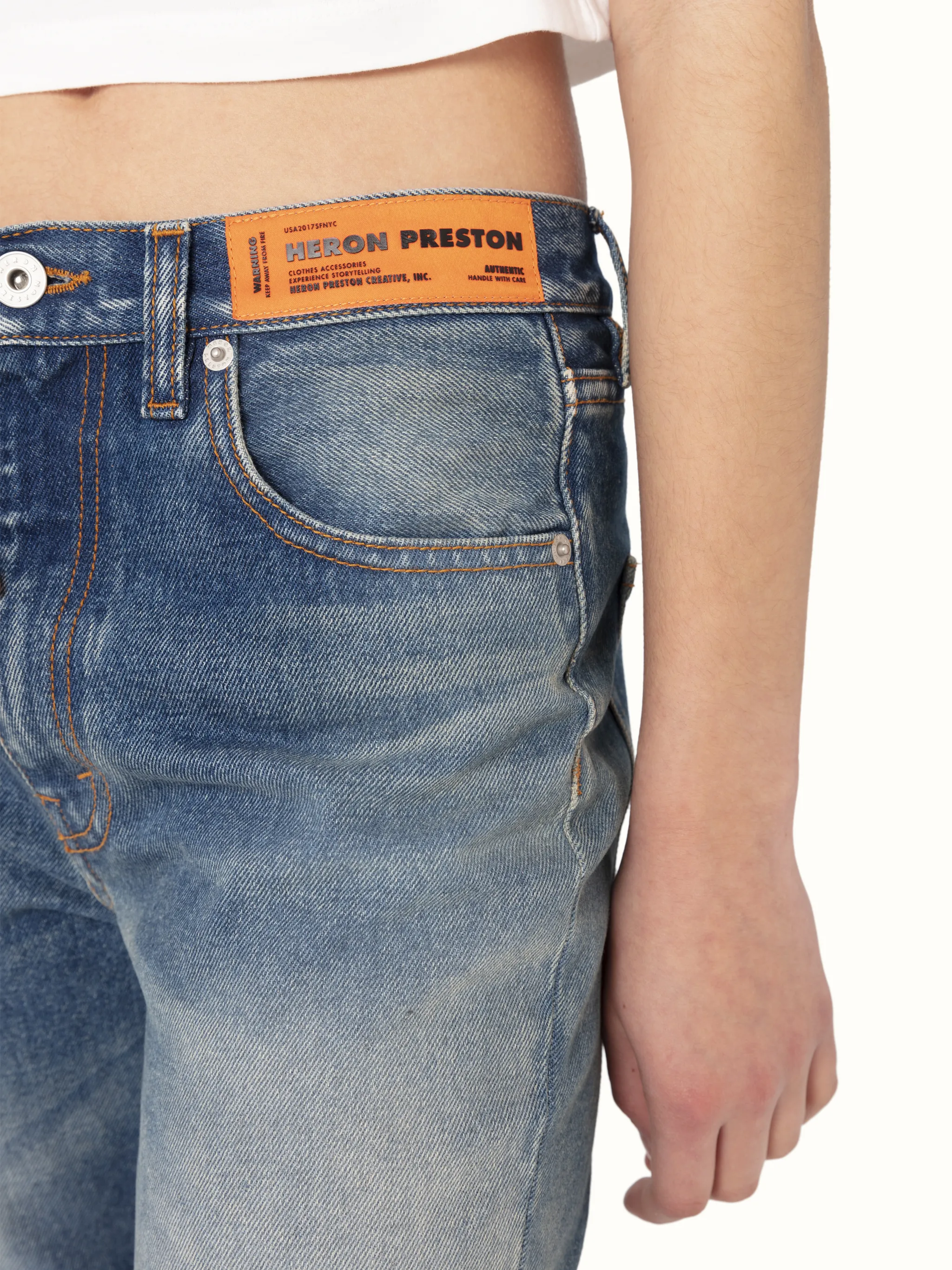 FIVE POCKETS SLIM FIT DENIM PANTS