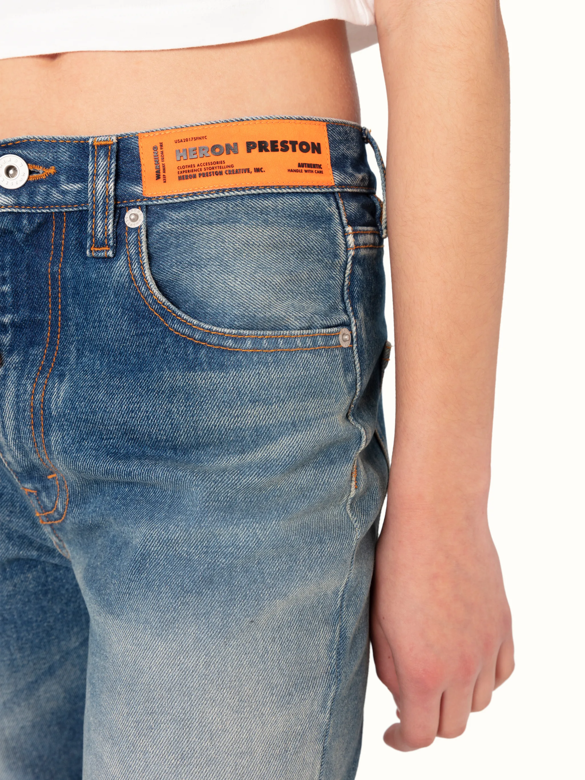 FIVE POCKETS SLIM FIT DENIM PANTS