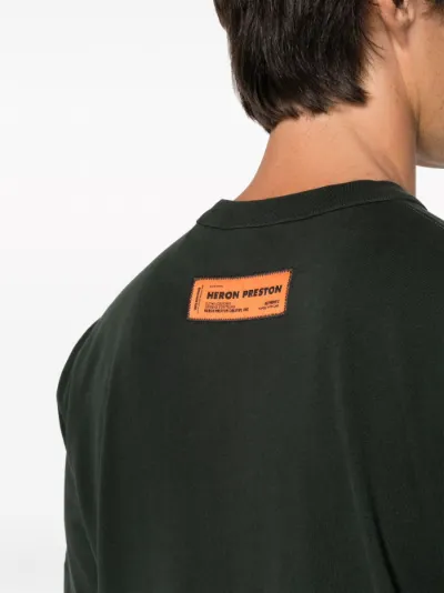 graphic-print cotton T-shirt | Heron Preston | Eraldo.com