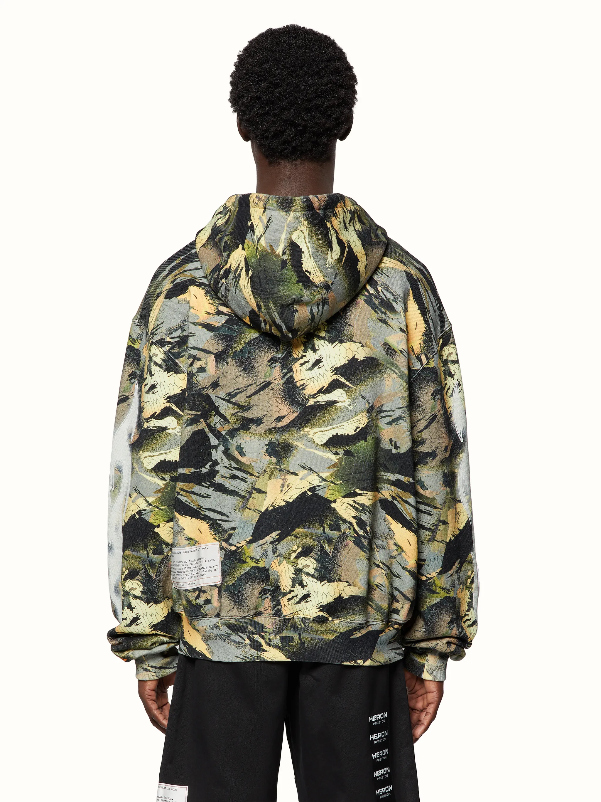 HOODIE CAMO FLAMING SLEEVE