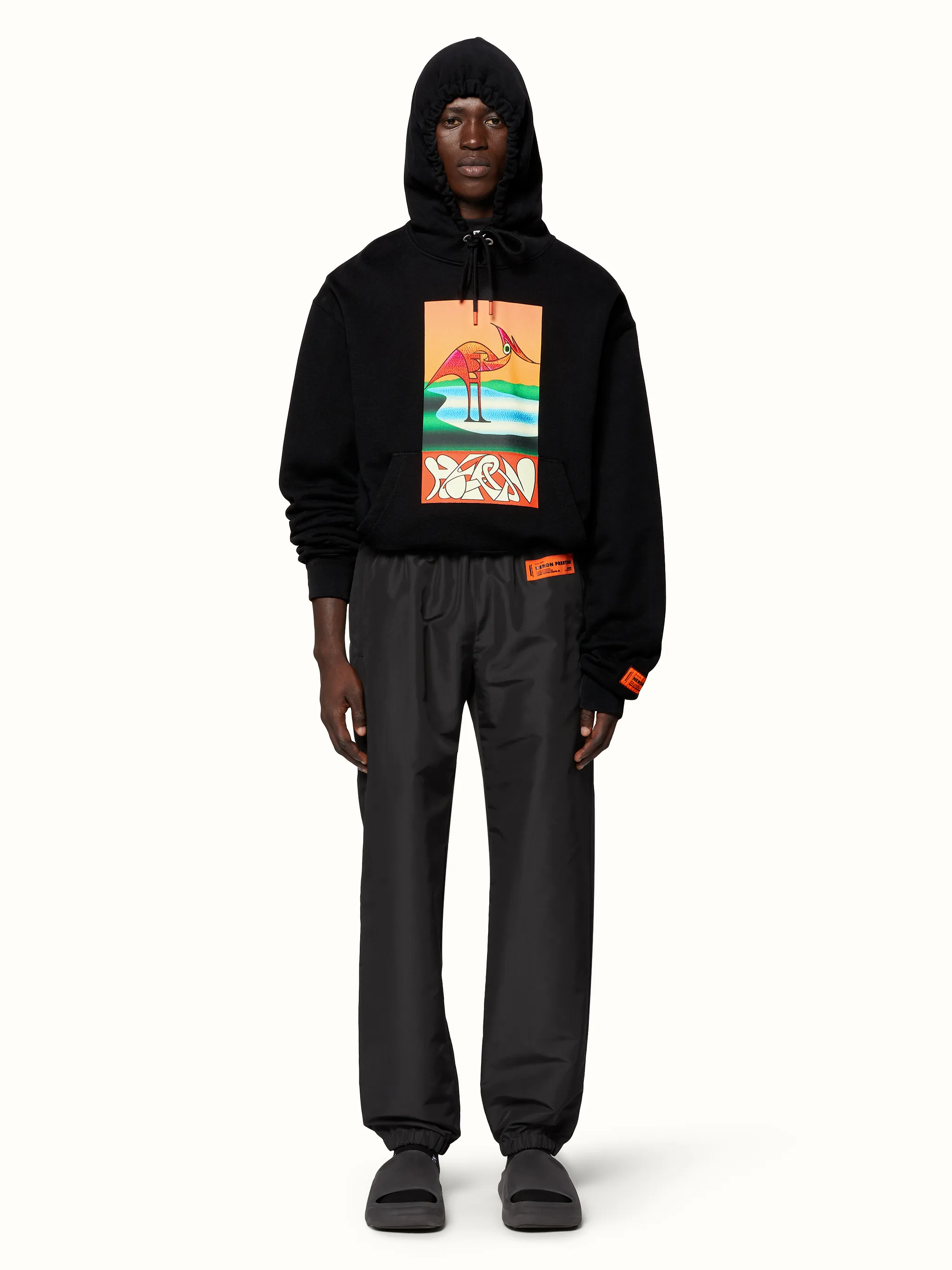 HOODIE HERON ABSTRACT