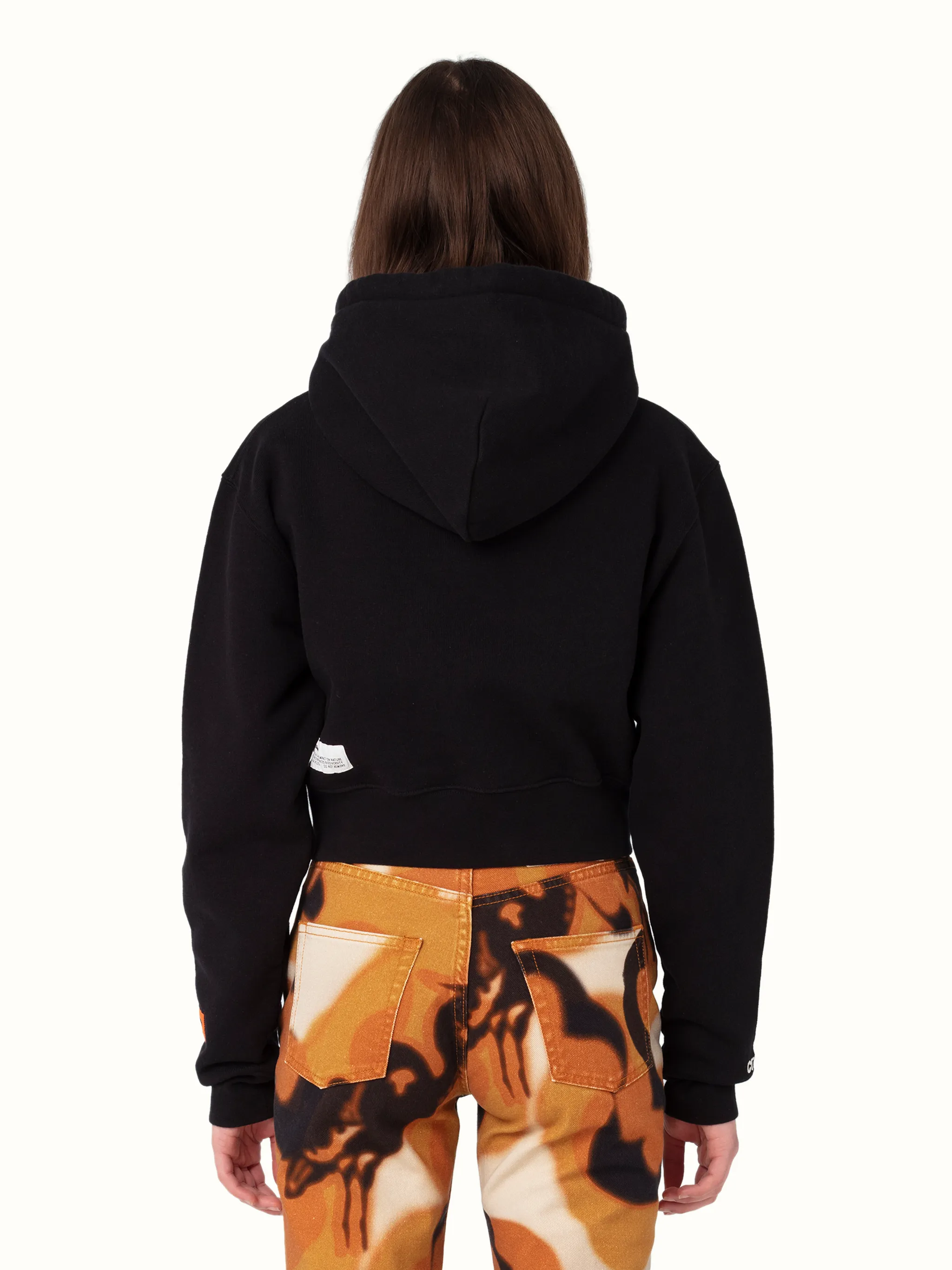HP EAGLE LOGO CROPPED HOODIE