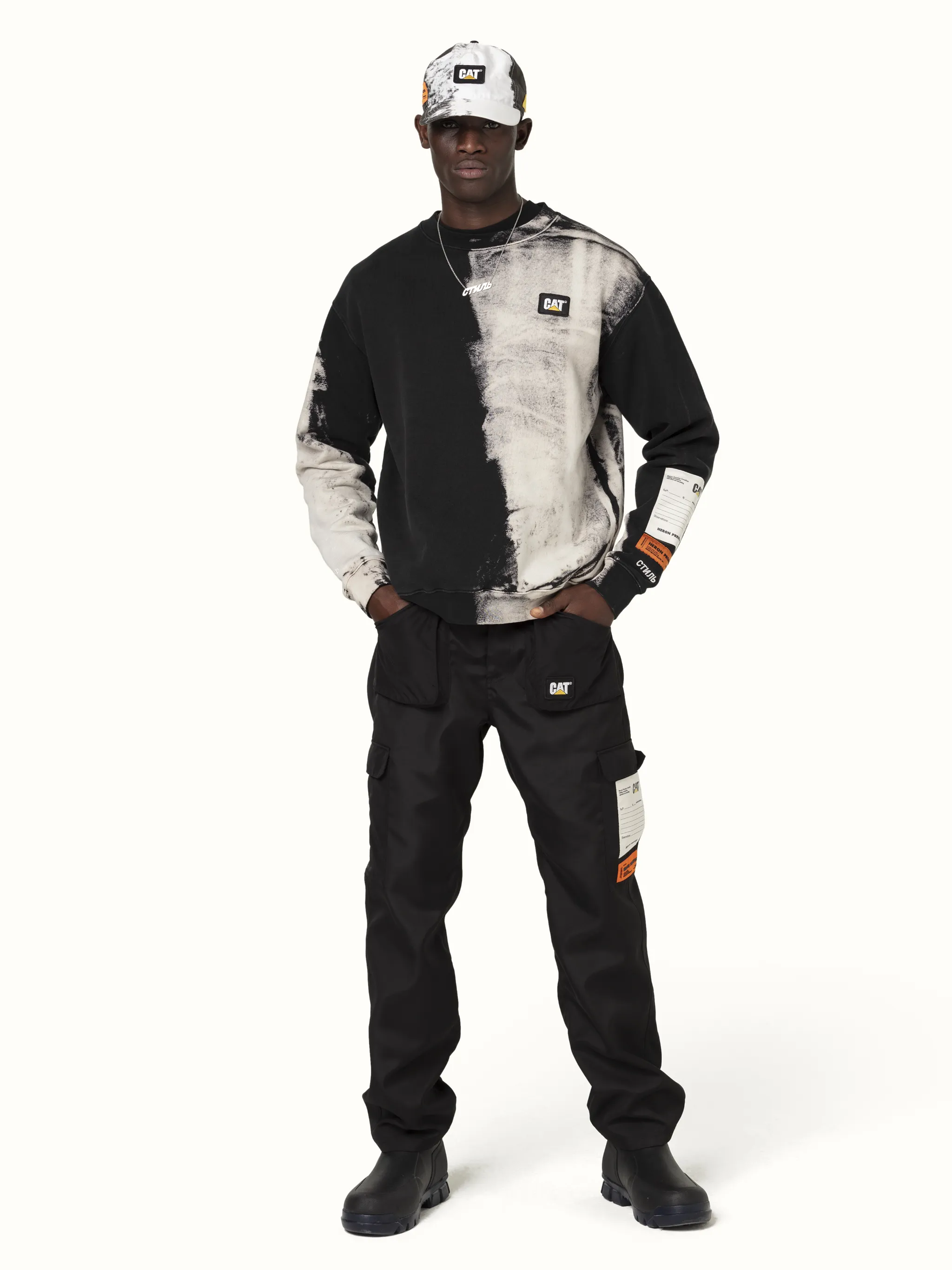 heron preston cat sweatshirt