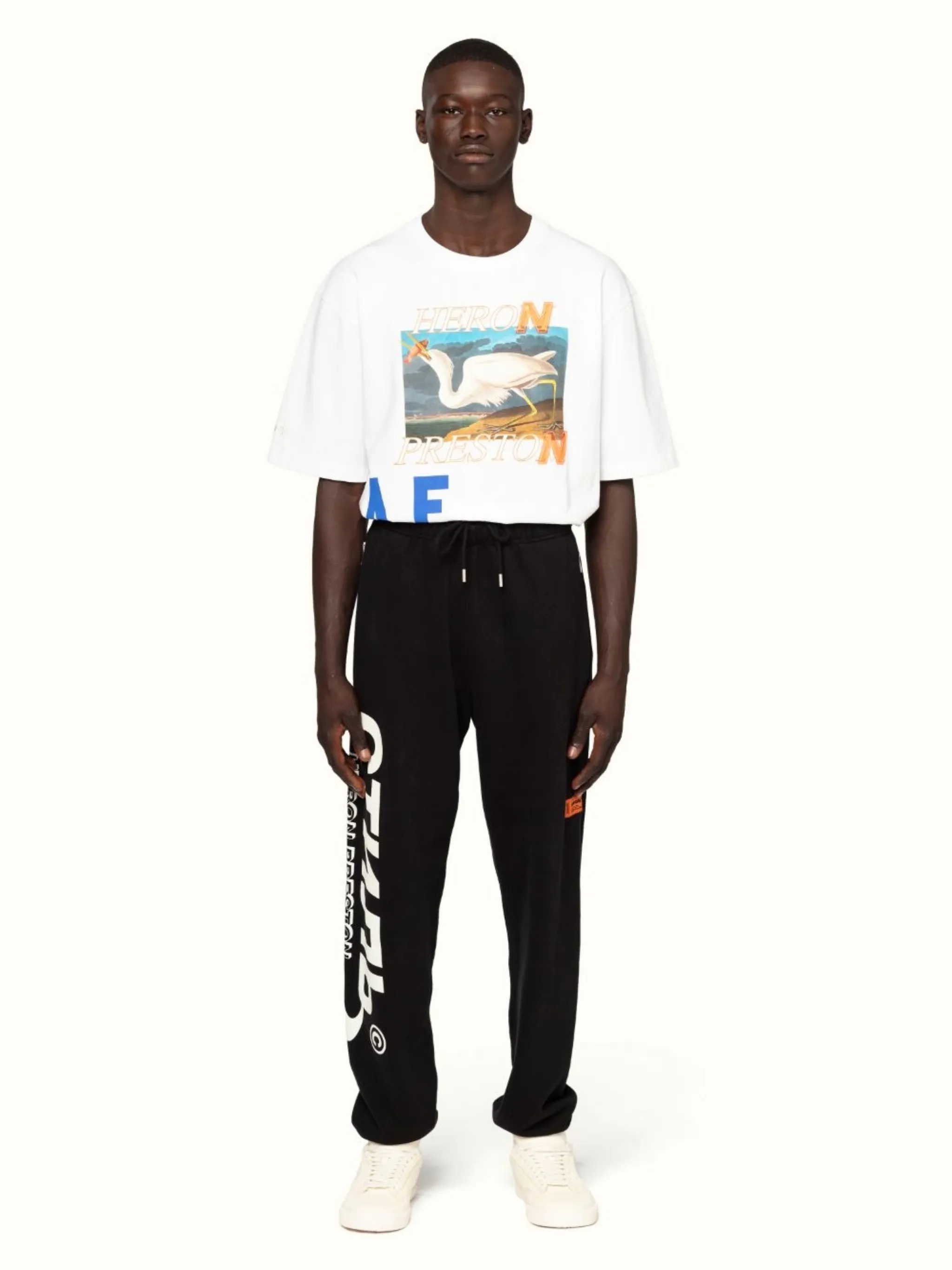 logo-print cotton track pants
