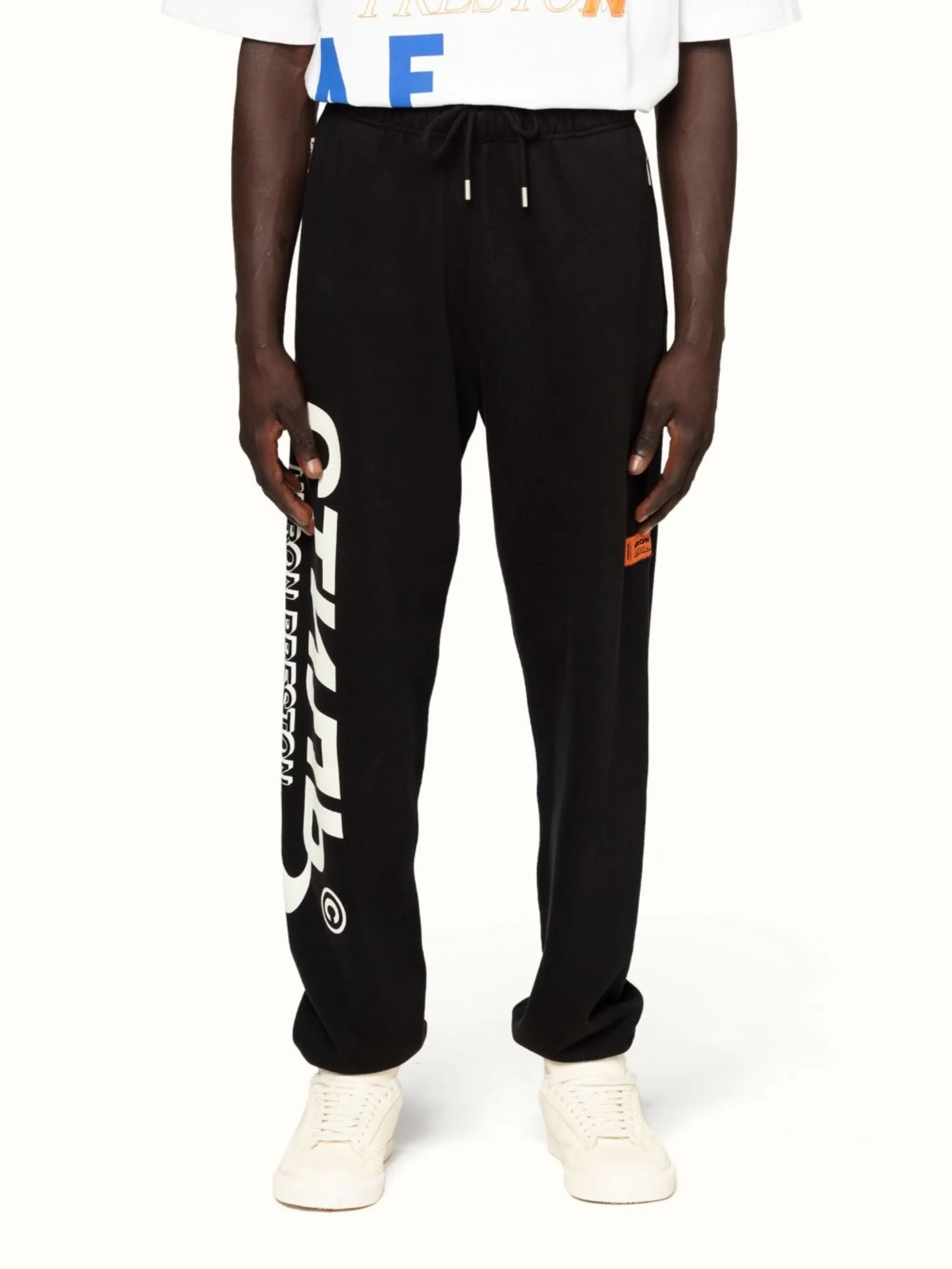 logo-print cotton track pants
