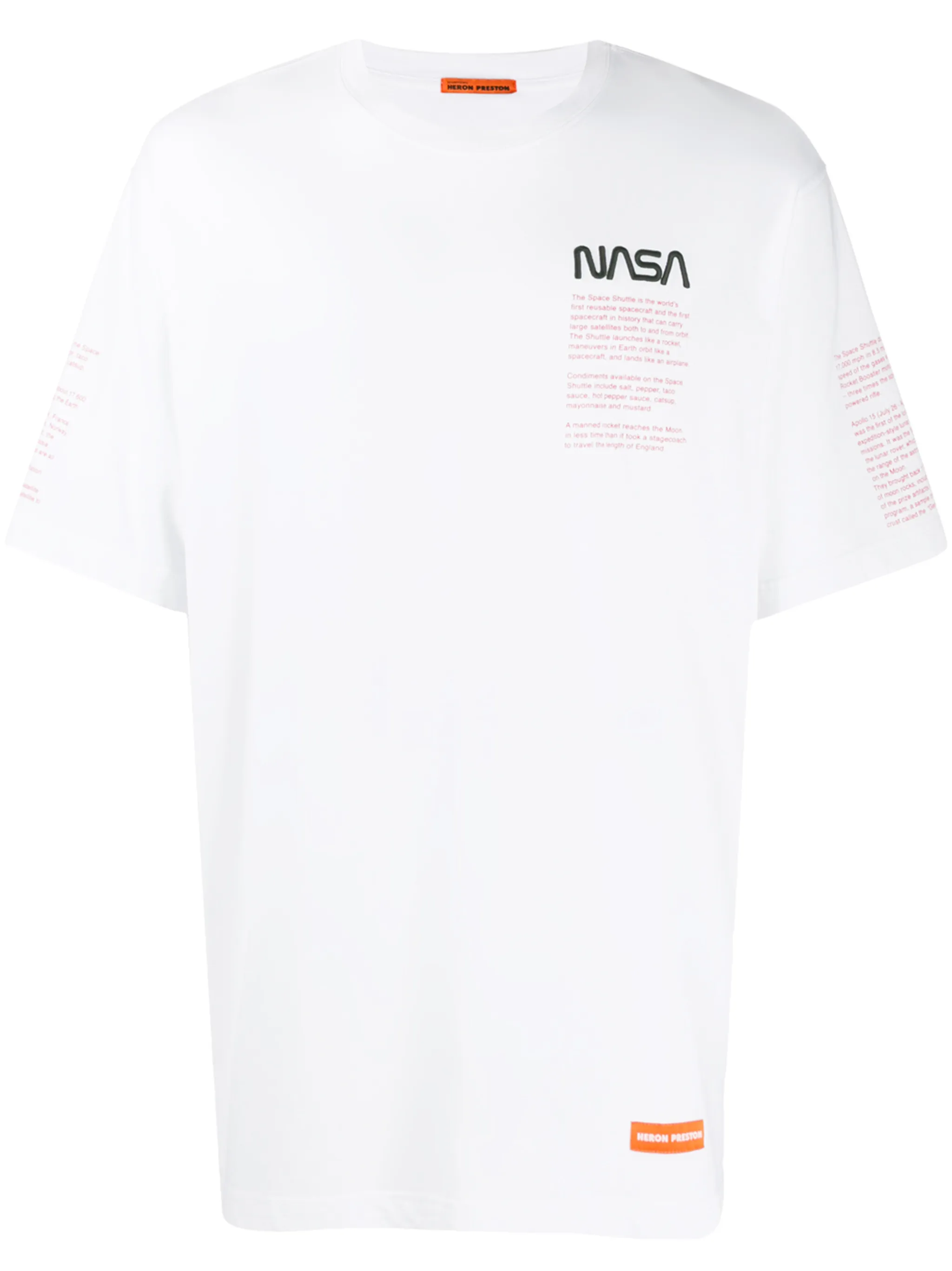 Heron Preston Nasa White T Shirt SIZE XL- popular Men