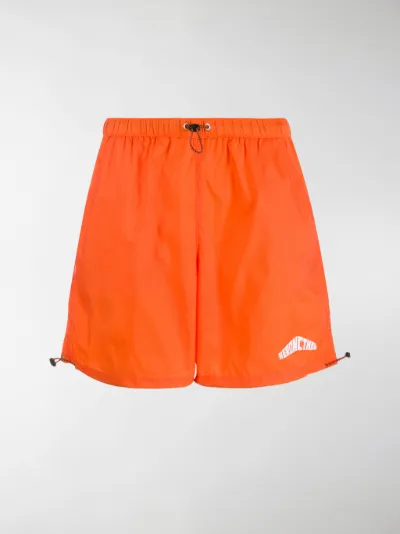 branded swim shorts