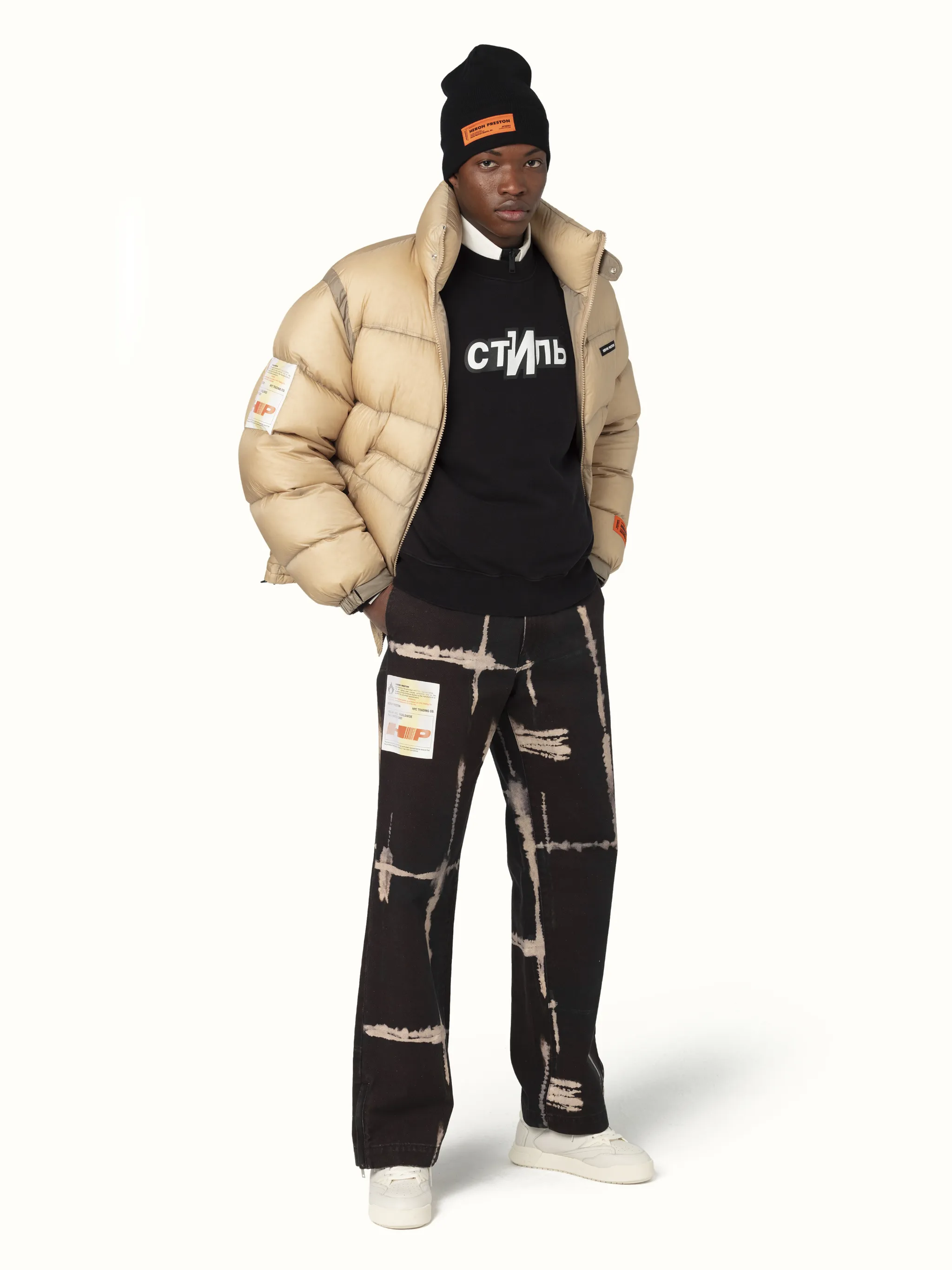 SHIBORI TIE DYE CHINO PANTS | HERON 