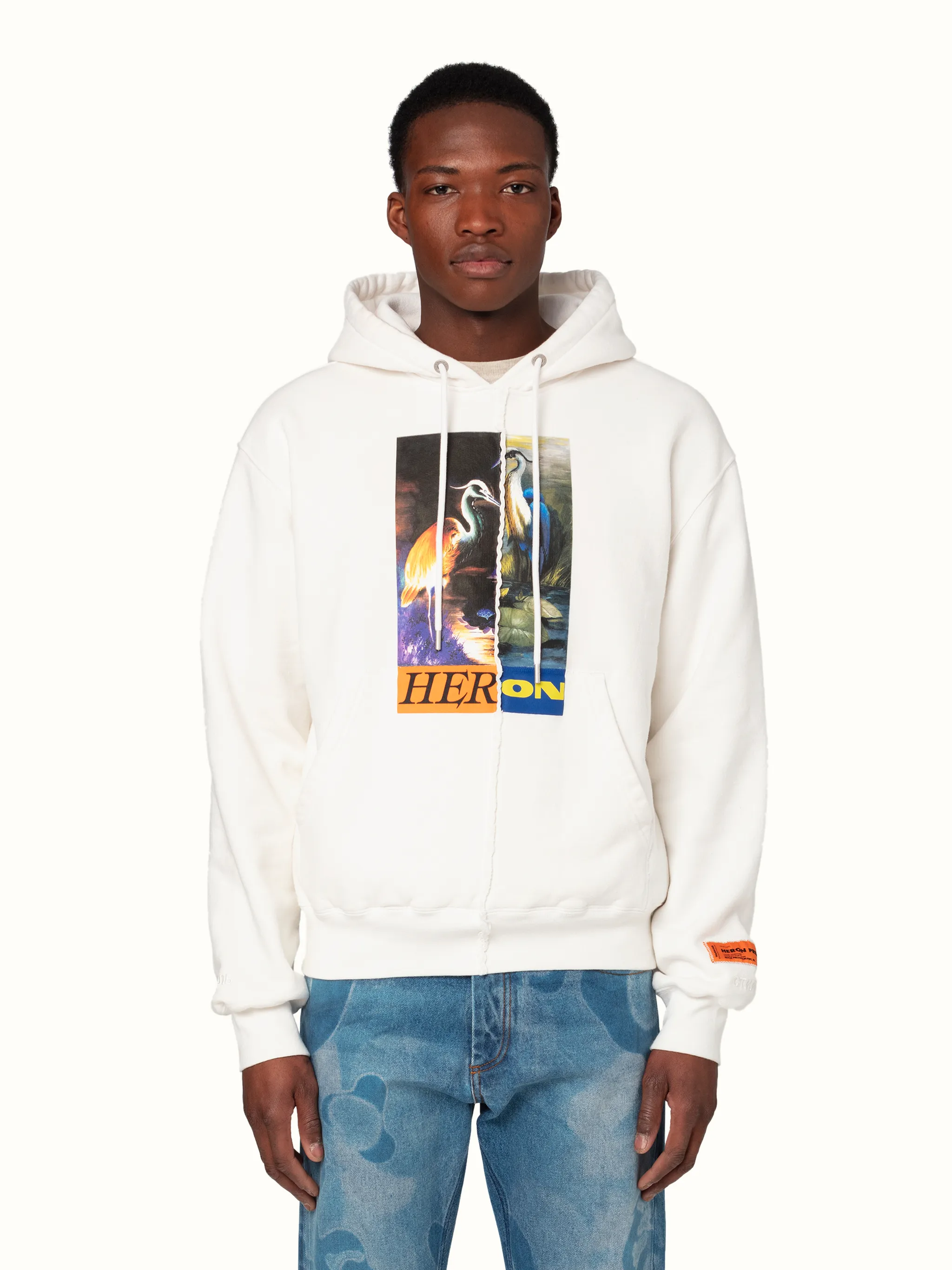 SPLIT GRAPHIC HOODIE