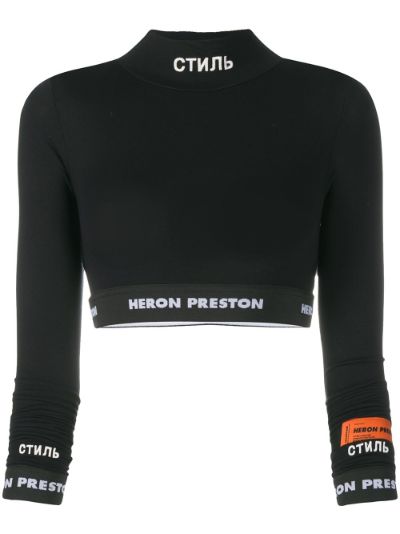 СТИЛЬ long-sleeved crop top | Heron Preston | Eraldo.com US