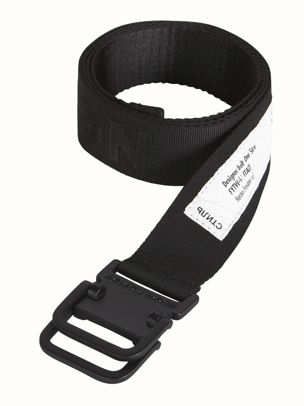 小物 <HERON PRESTON> tape belt [black] HERON PRESTON MEN'S DESIGNER PULL TAPE BELT BLACK 48 1/2