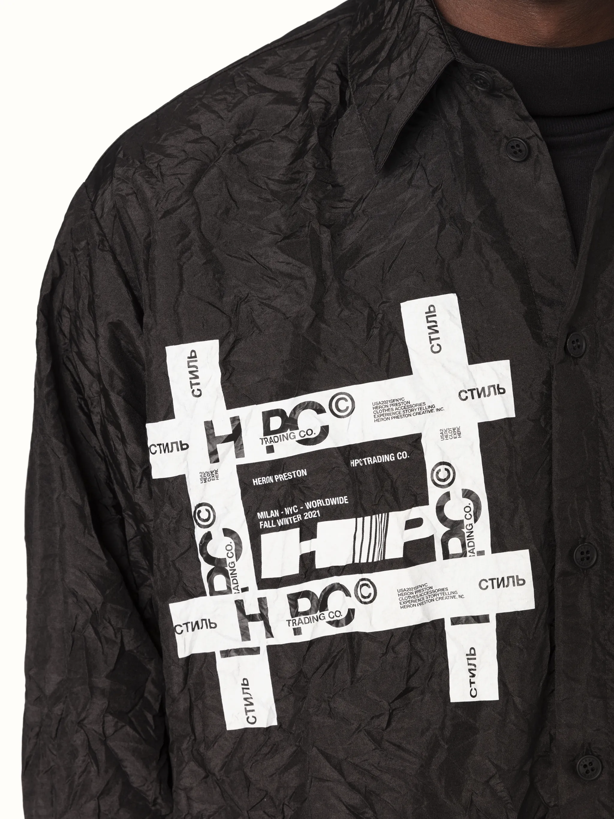 TYVEK CRINKLED OVERSIZE SHIRT