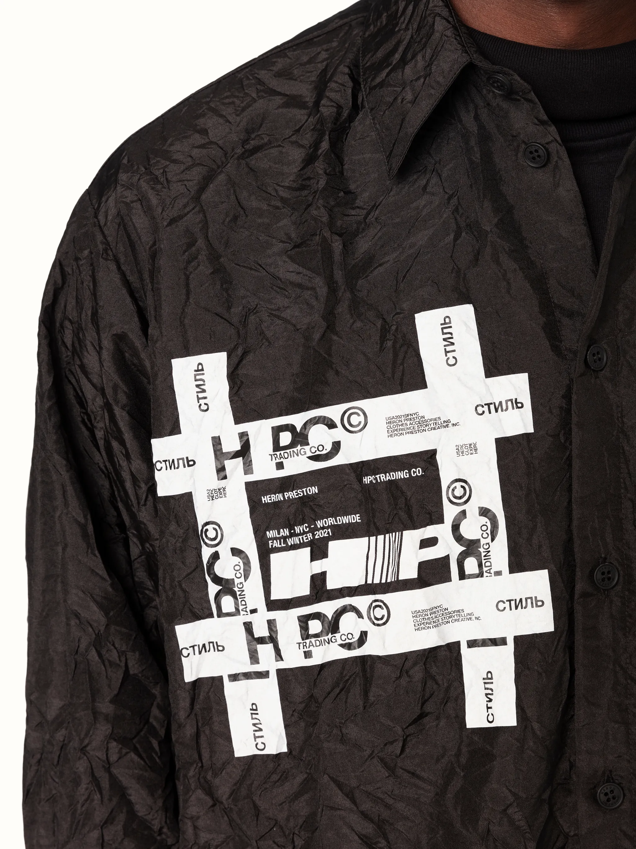 TYVEK CRINKLED OVERSIZE SHIRT