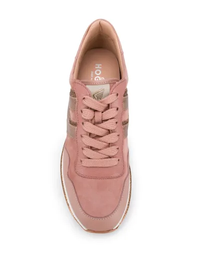 hogan white platform trainers