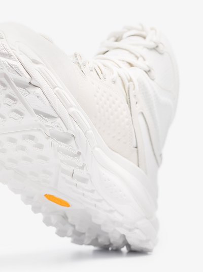 hoka white leather