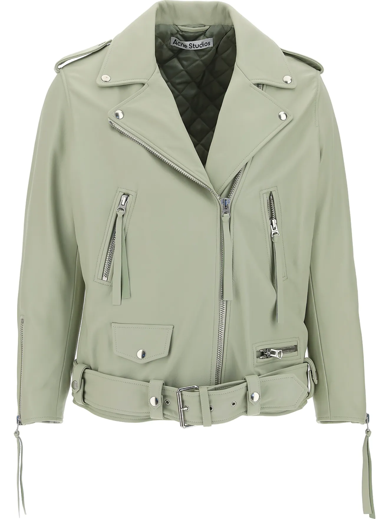 hunter green leather jacket